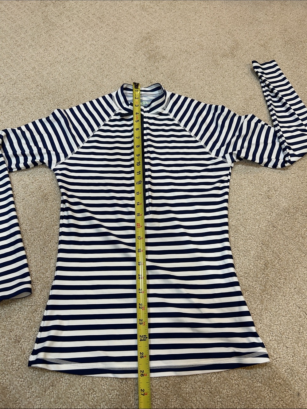 J. Crew Long-sleeve rash guard in stripe M - Picture 7 of 8